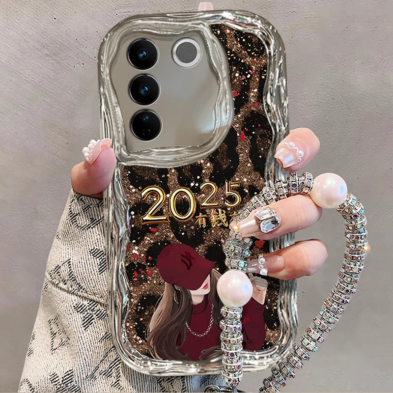 适用于【VIVO】S16/S16Pro高级感豹纹有钱有你新年网红女款手机壳