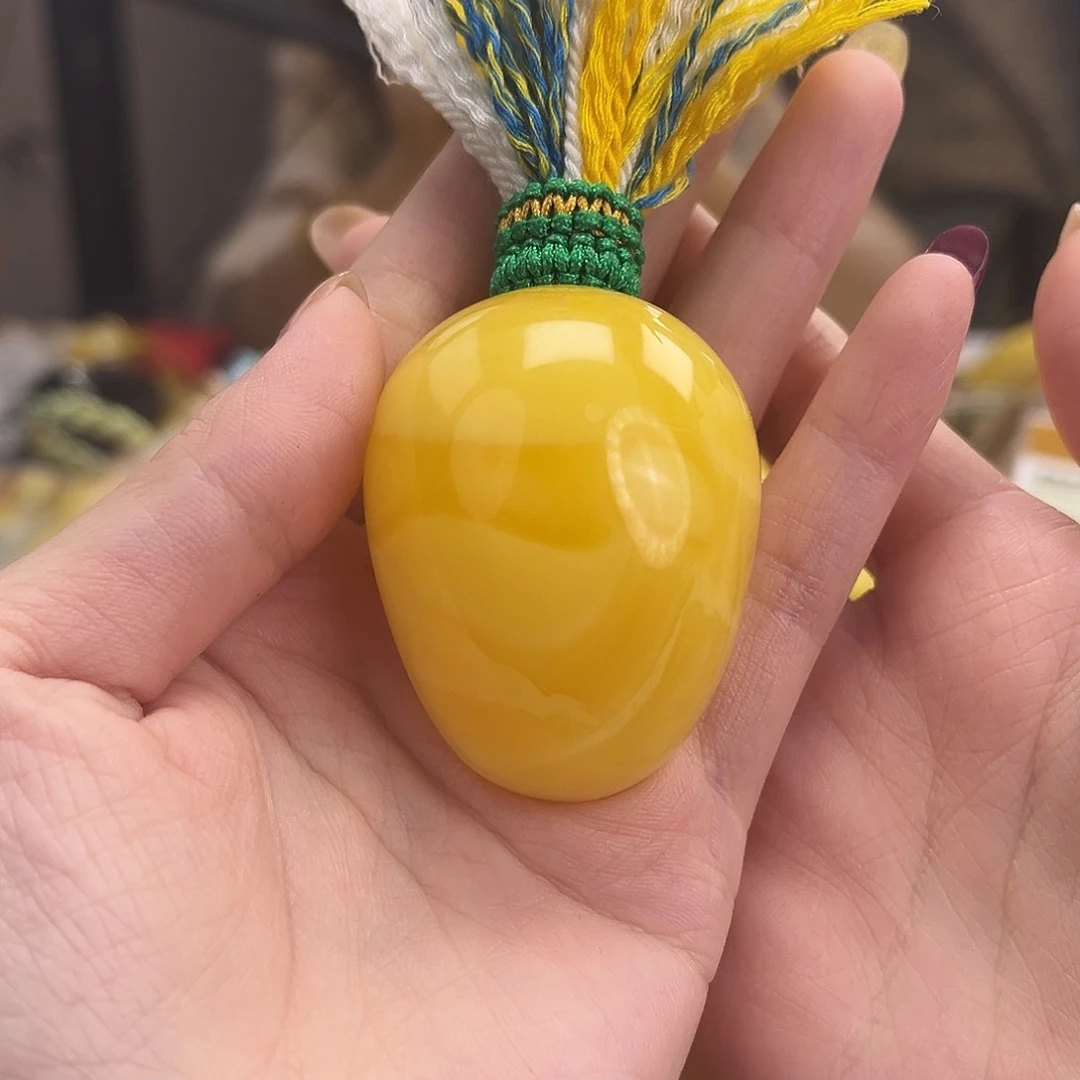 裸石琥珀未镶嵌32g萝卜焦皮