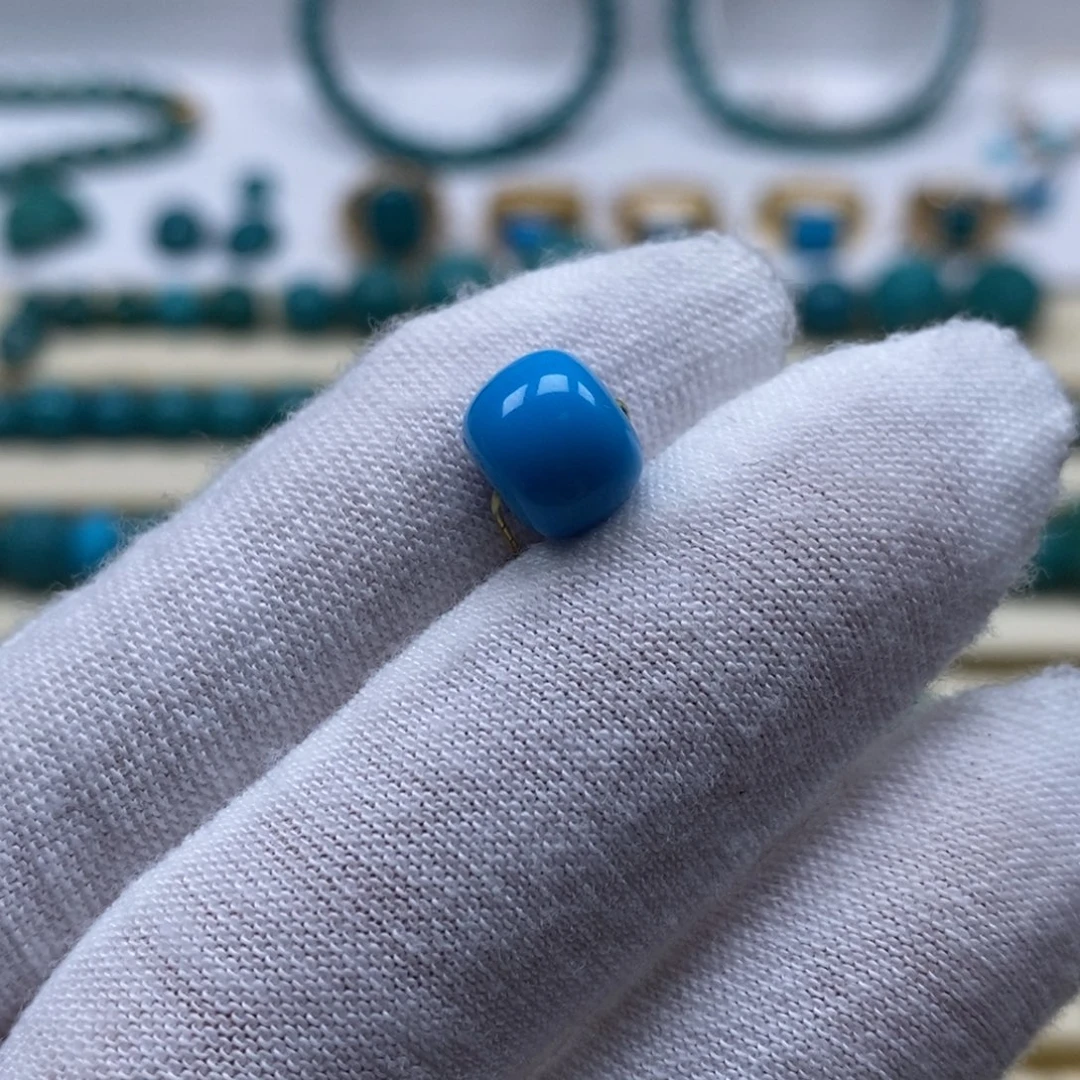 绿松石未镶嵌珠宝奇石老型8.9mm