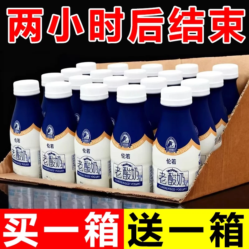 【冬季冲量】新日期老酸奶饮料300ml整箱风味饮料礼品厂家活动大促