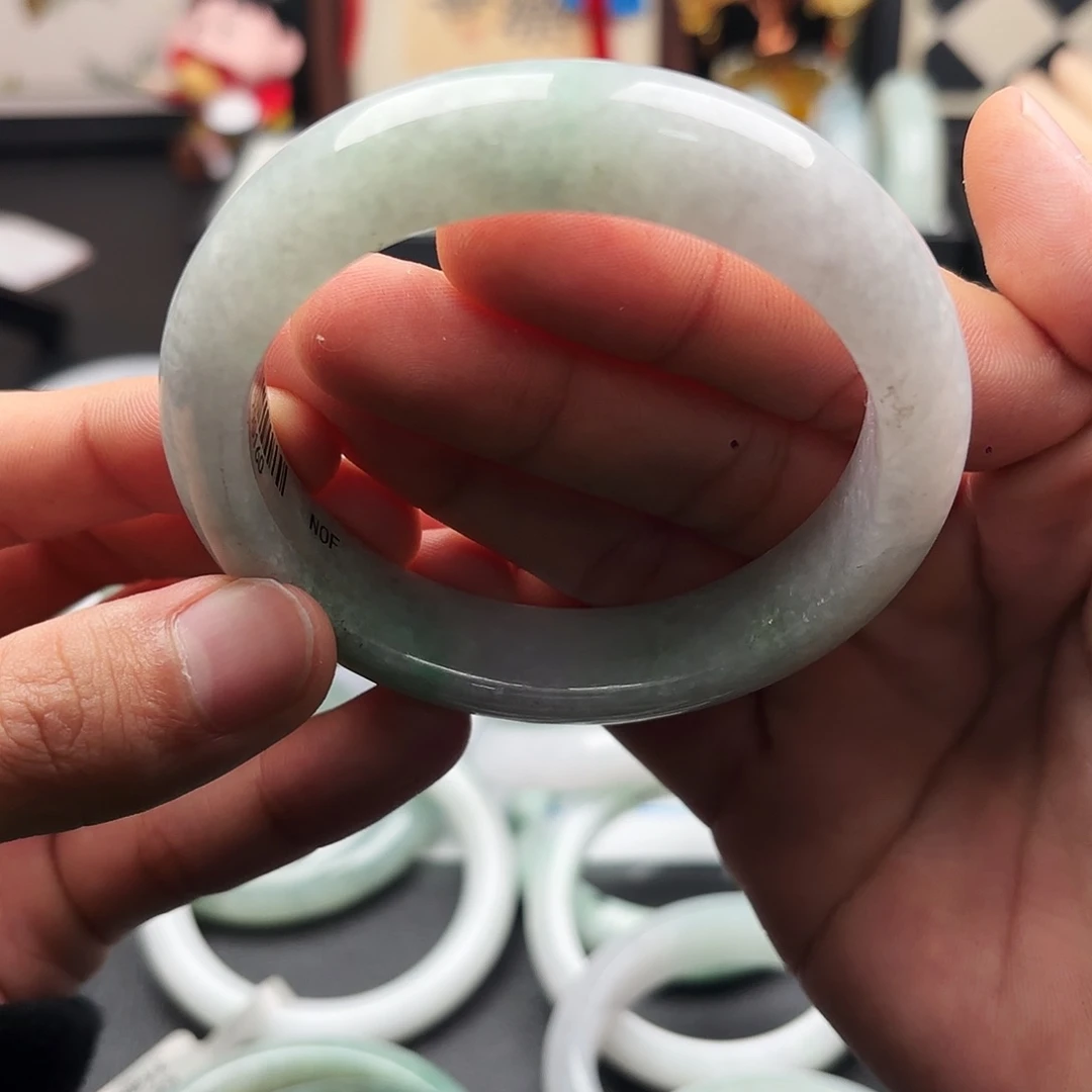 翡翠未镶嵌手镯6061 x5 89