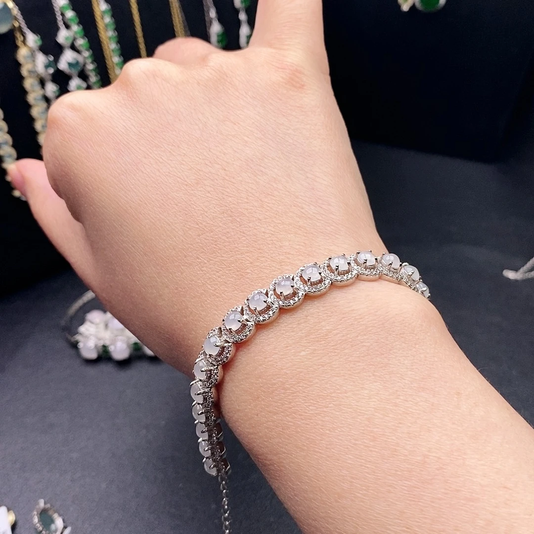 翡翠银S925镶嵌戒指