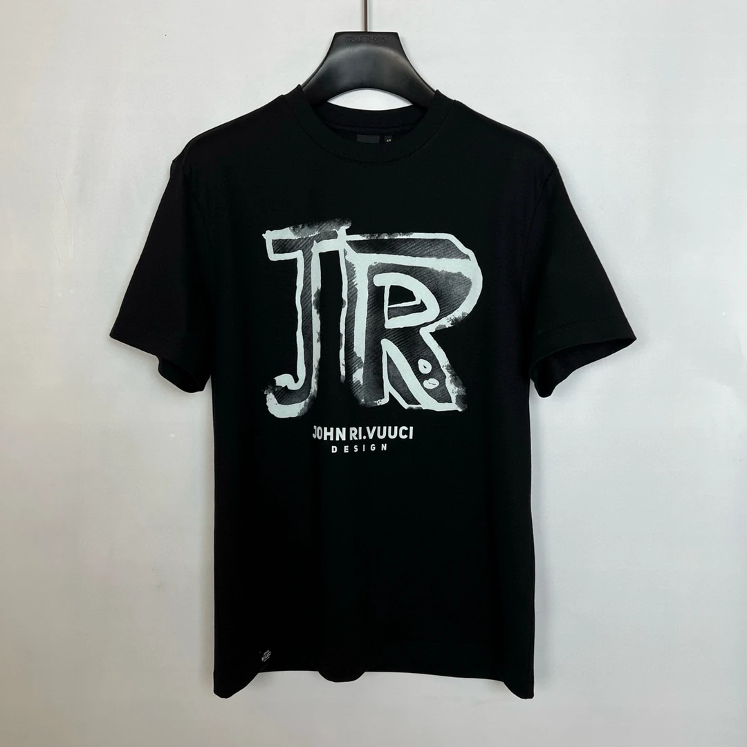 RI.VUUCI  大字母胶印圆领T恤 JR2521YT003  10