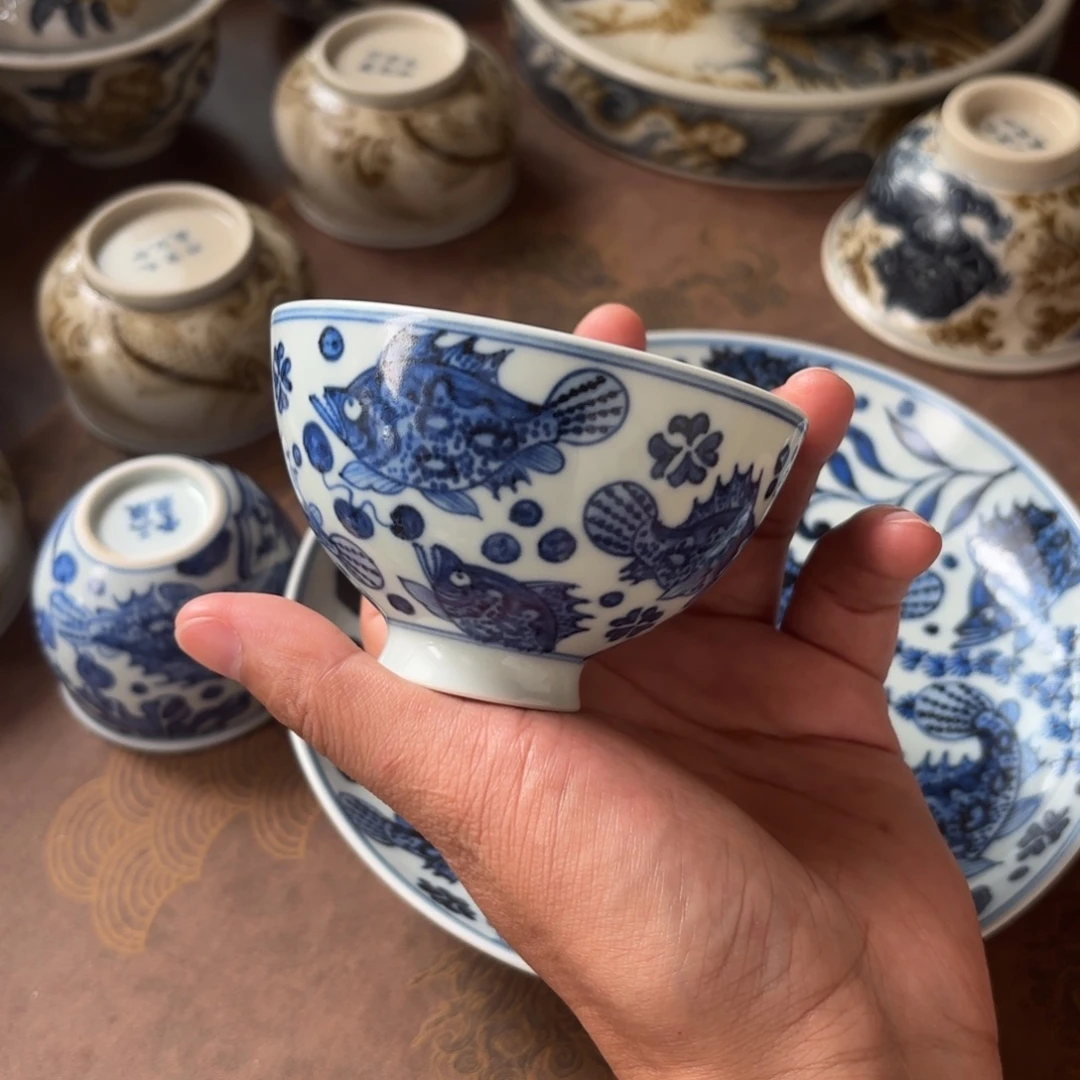 摆件景德镇手绘茶器