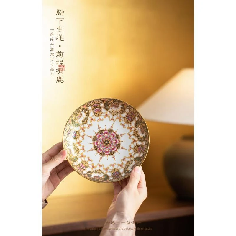 五言六器 一路连升 珐琅彩壶承WY-222