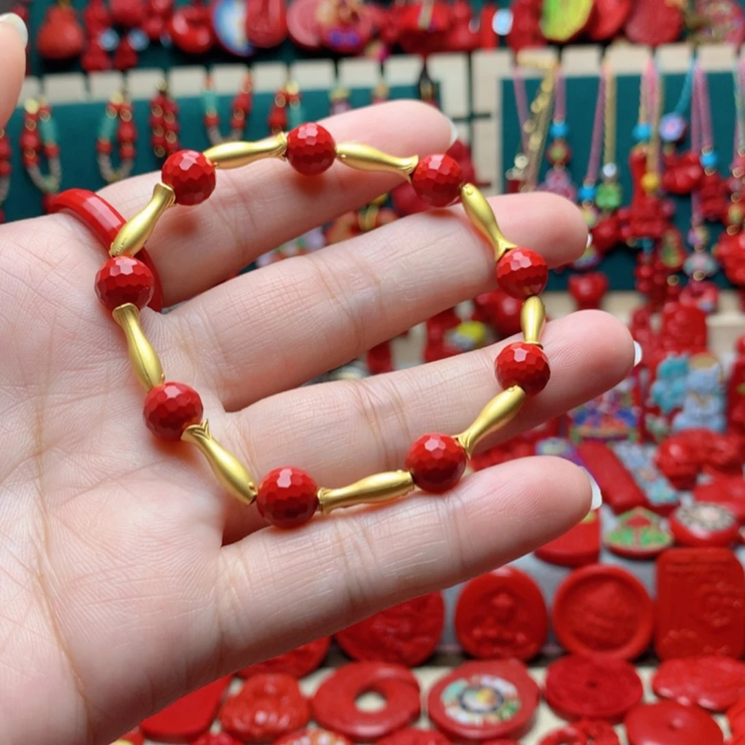 天然辰砂工艺品朱砂手串
