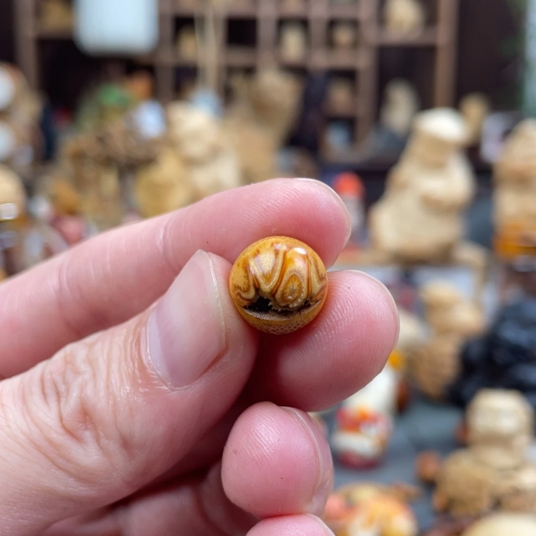 水***埃木方颜竹木艺术吊坠