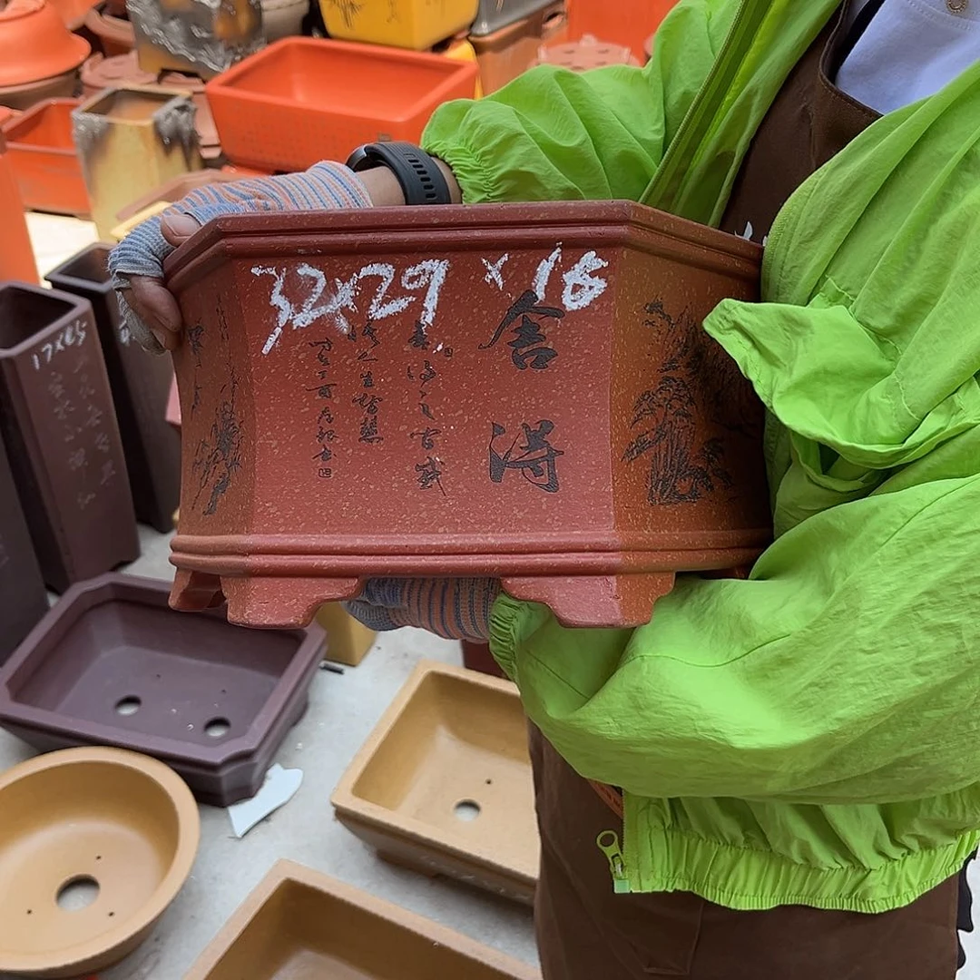 紫砂花盆盆景艺术