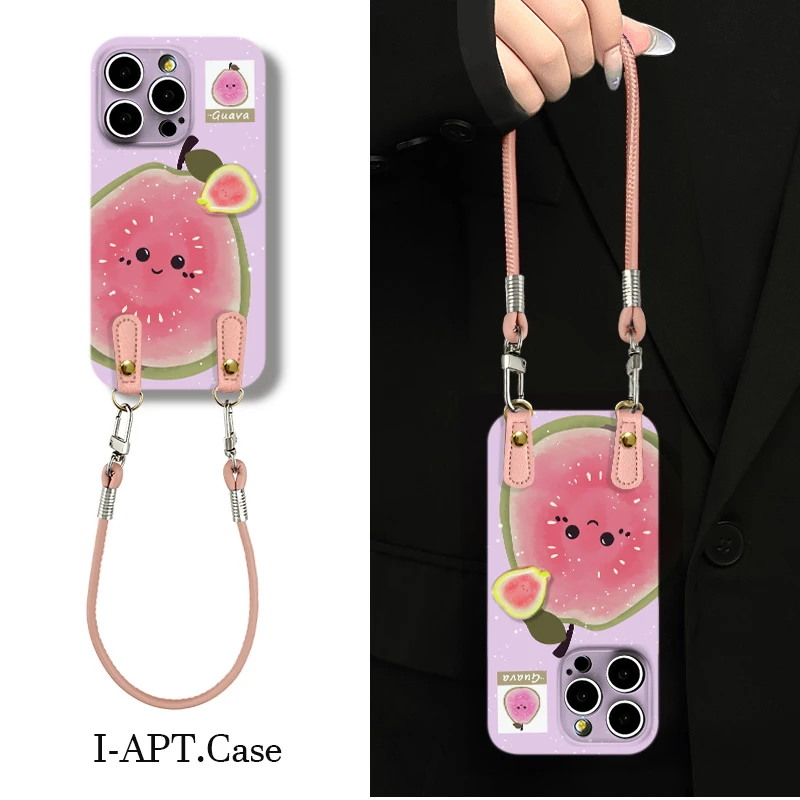 粉底芭乐表情菲林软壳适用iPhone苹果16手机壳华为oppo小米vivo新