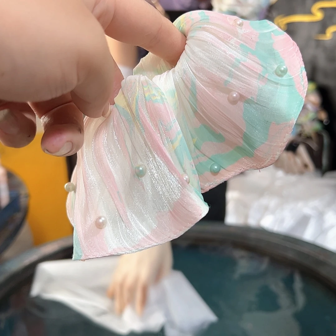 508百褶裙发圈手作