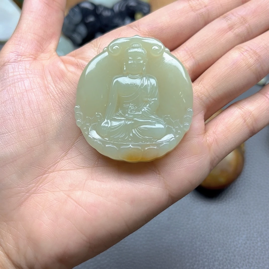 和田玉未镶嵌挂件