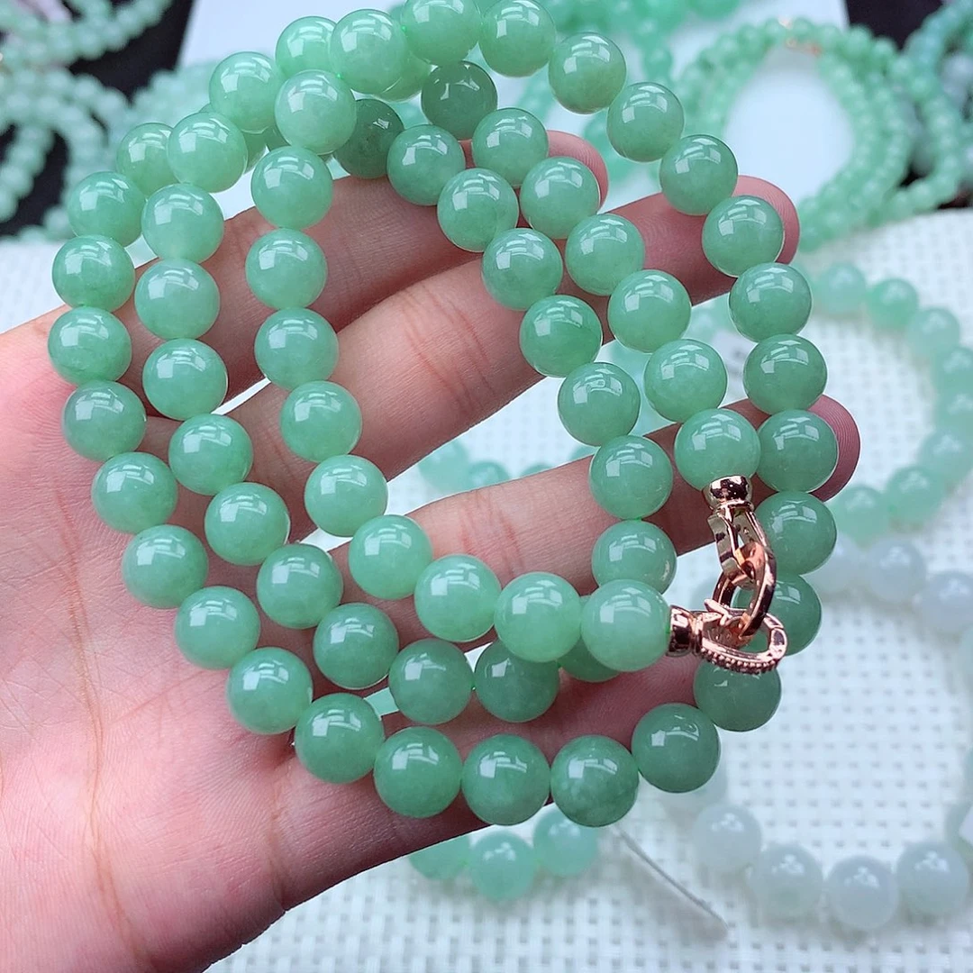 翡翠未镶嵌毛衣链