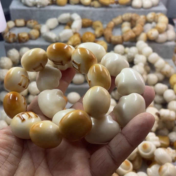 她***吊坠菩提根/象牙果微瑕象牙果手串两条