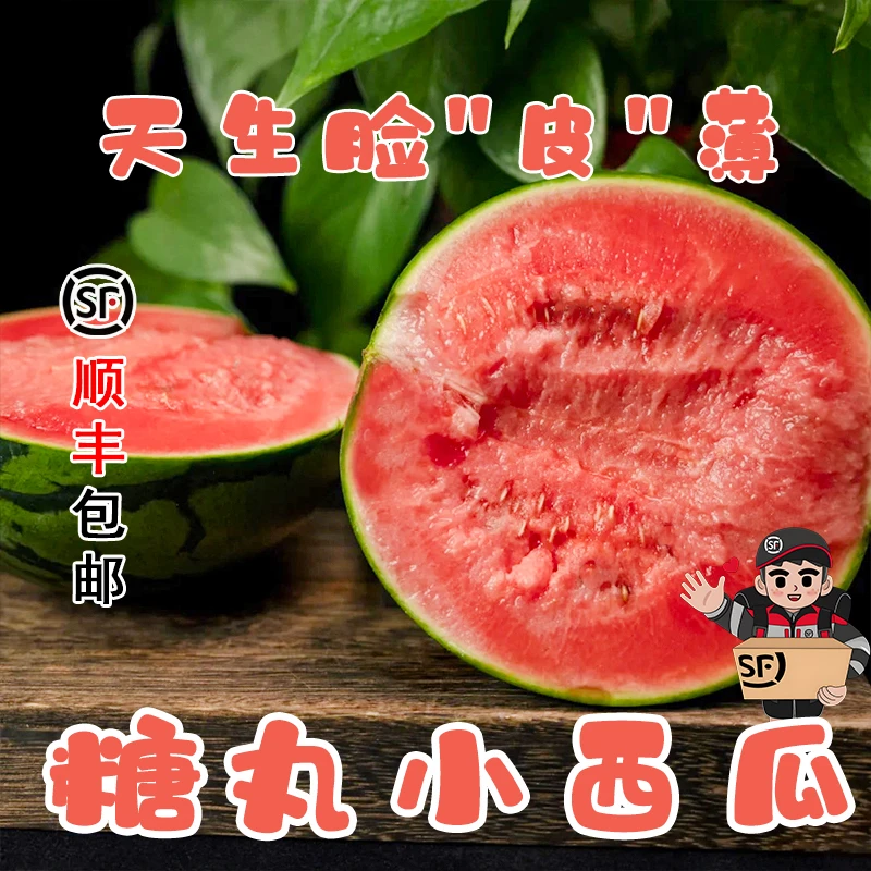 【顺丰】2k水果西瓜多汁水果西瓜手撕小西瓜薄皮小西瓜红玉水果西瓜