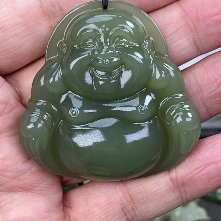 和田玉颈饰未镶嵌强*.