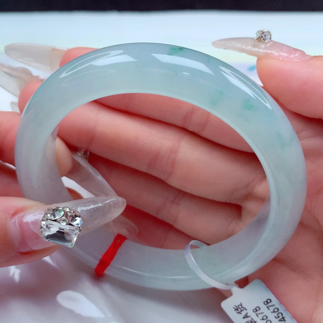 翡翠手镯未镶嵌天然缅甸翡翠A货手镯