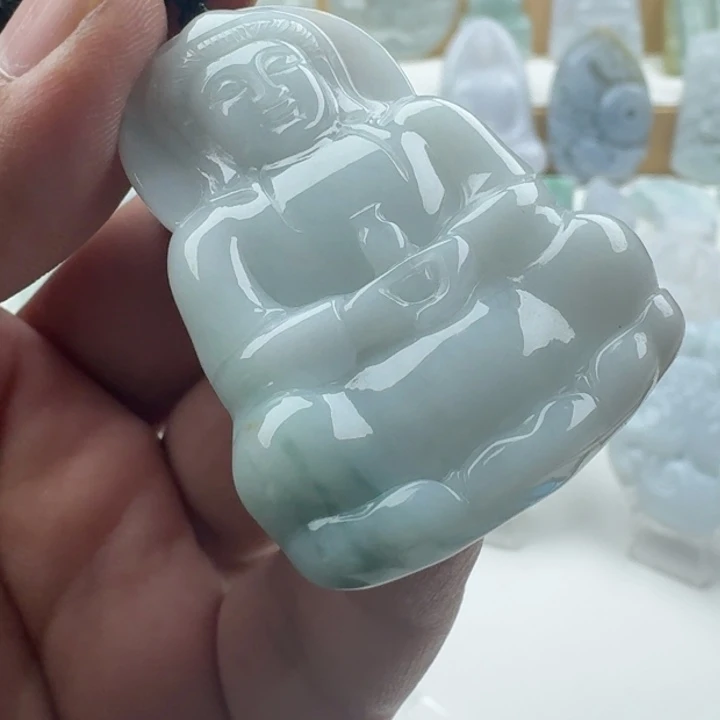 翡翠未镶嵌颈饰天然缅甸A货翡翠