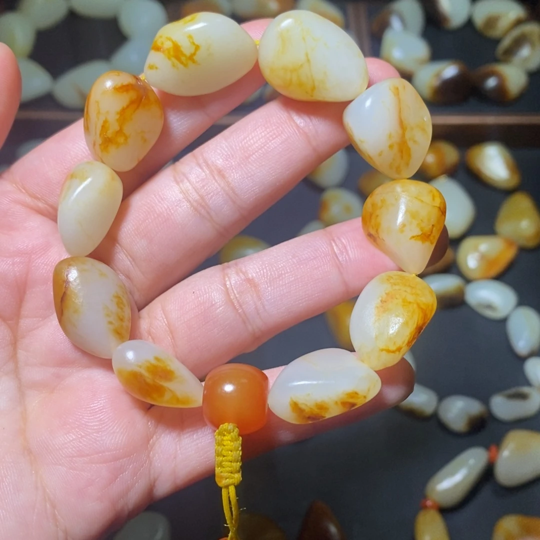 和田玉未镶嵌手链