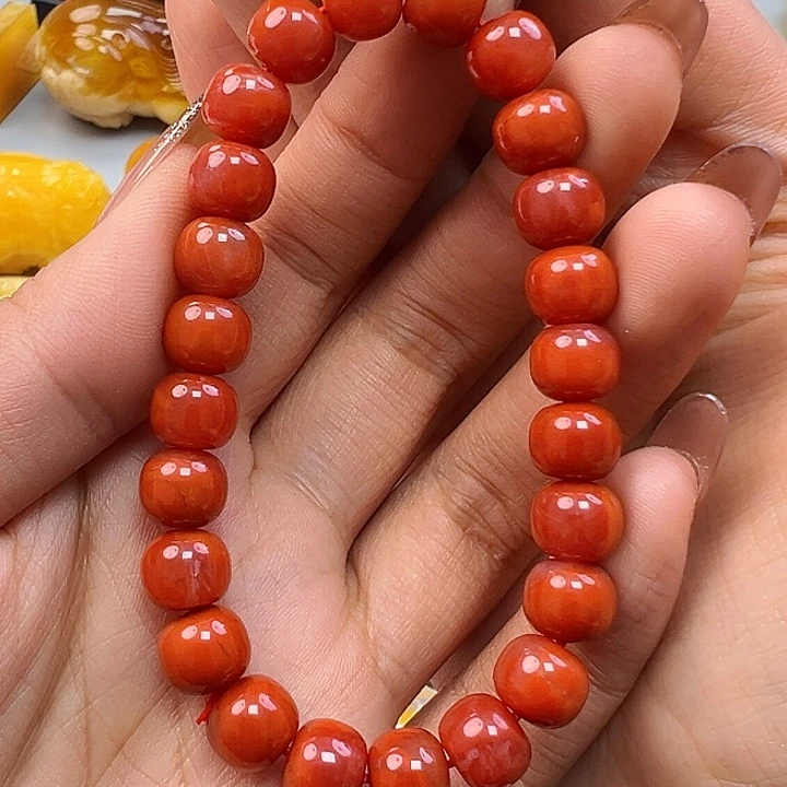南红玛瑙未镶嵌手链