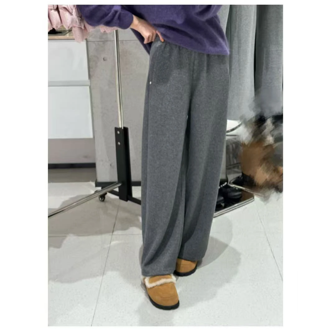 10007  【镇店裤系列】秋冬季显瘦百搭宽松月亮裤天丝羊毛阔腿裤