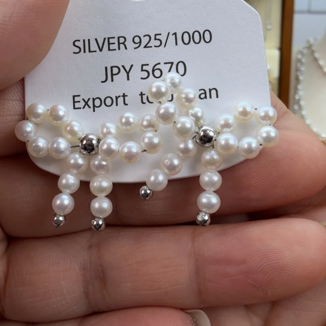 未镶嵌淡水珍珠耳饰