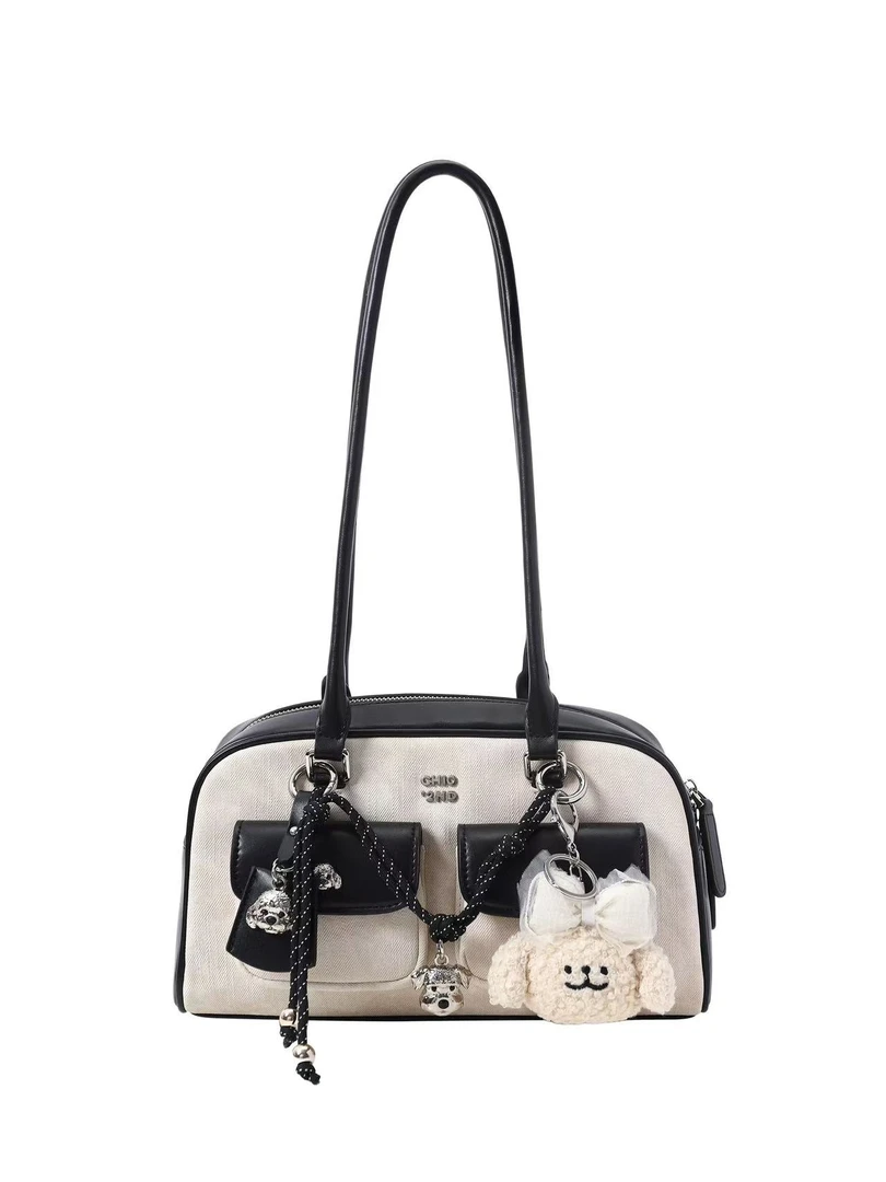 面包小狗网红高级感单肩女士枕头包夏季新款小众百搭