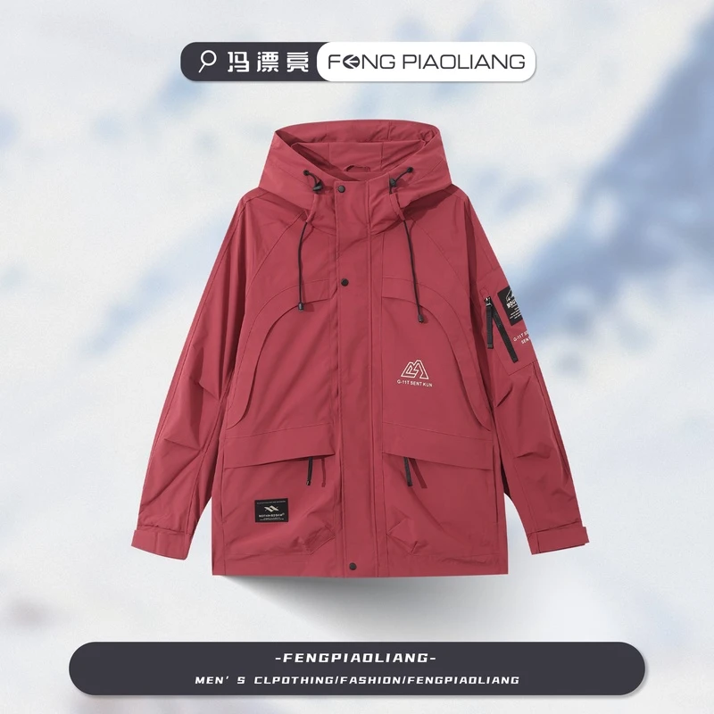 【草莓熊2.0】秋季新款流行时尚设计情侣款外贸品质连帽夹克6305