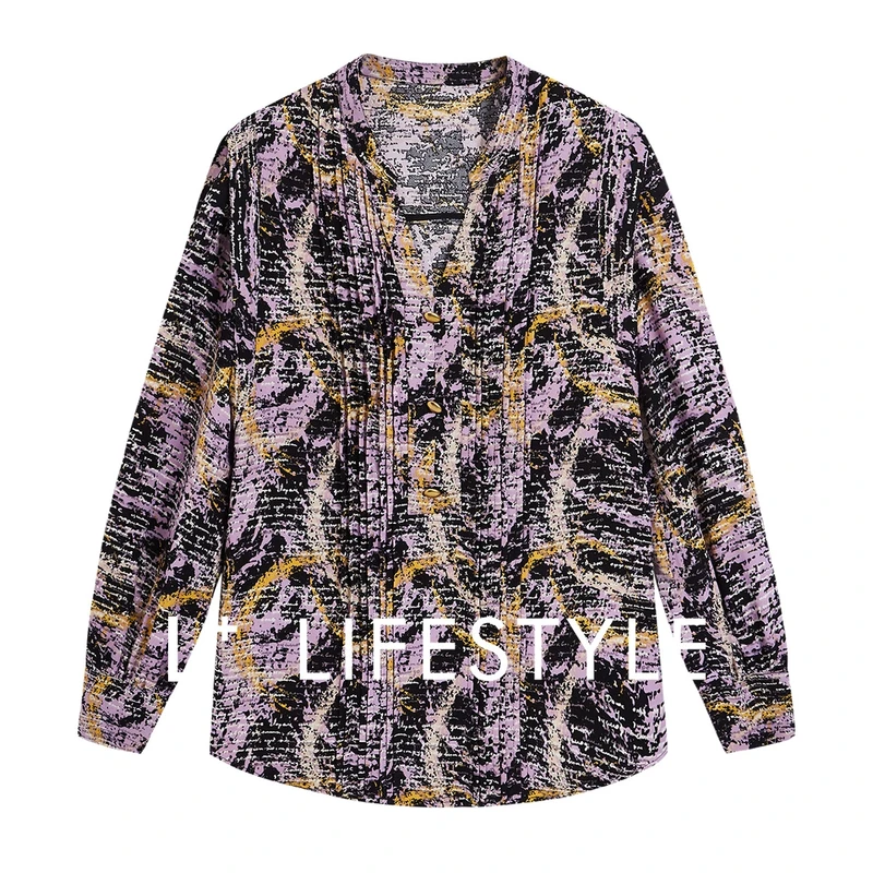 【谷邦L+】lifestyle 小V领设计收腰加长小衫 L3315021
