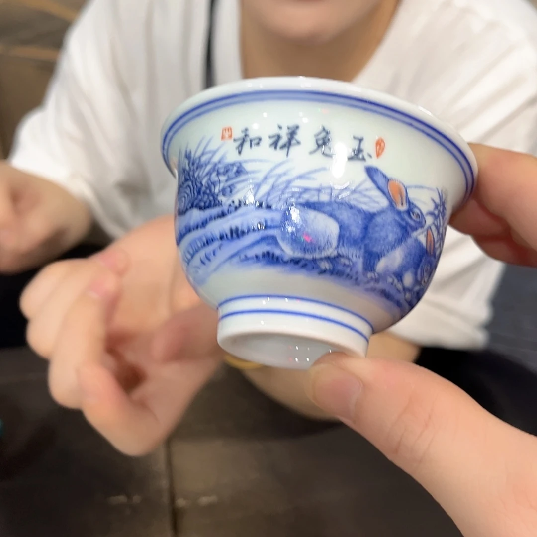 摆件////景德镇陶瓷杯子。