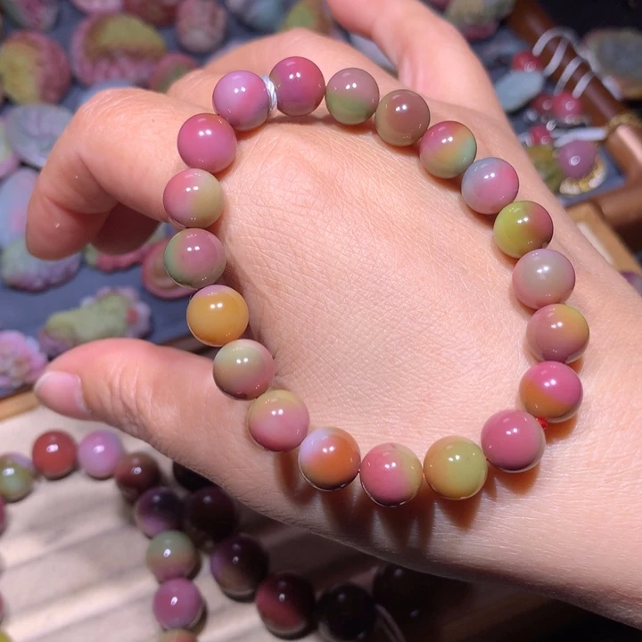 玛瑙/玉髓未镶嵌手链盐源玛瑙