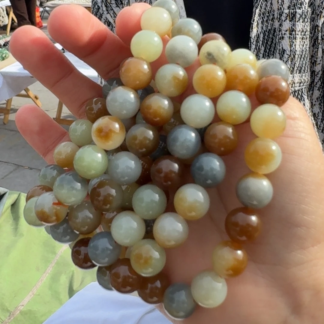 和田玉颈饰未镶嵌卡10楼兰高货多样性拍一发一