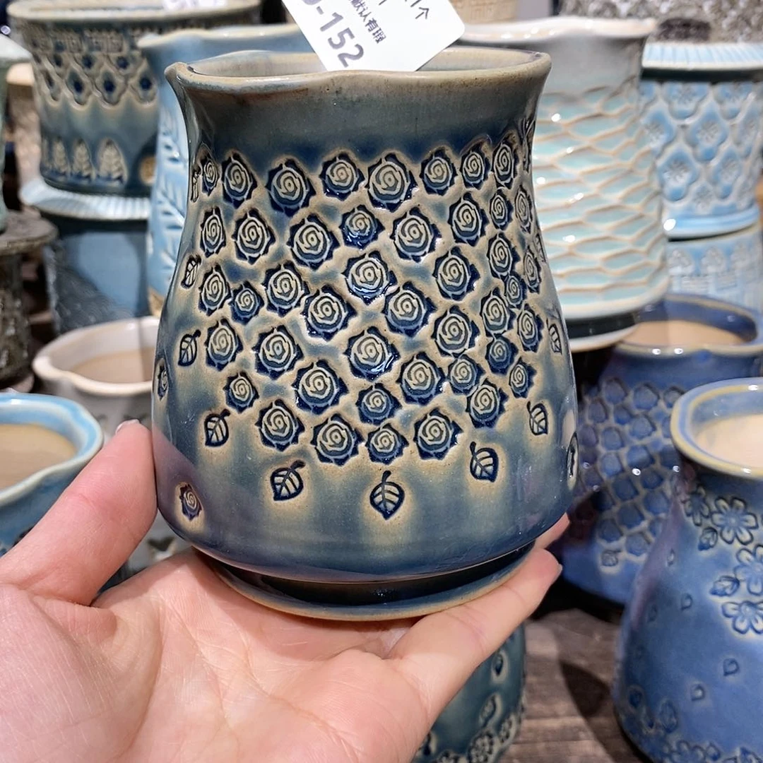 七里烧花盆1-21-152口径6?***?