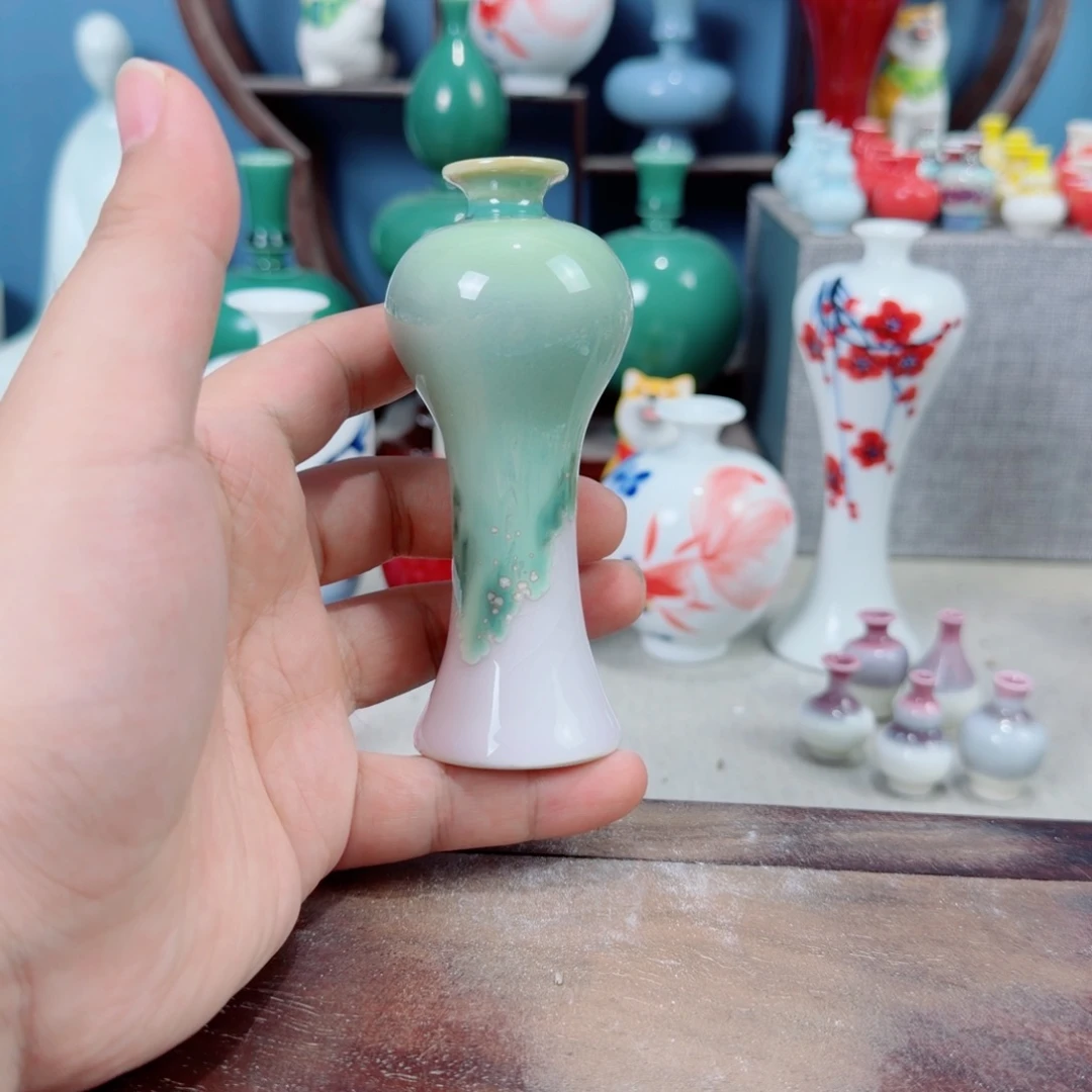 陶瓷手工小花器摆件