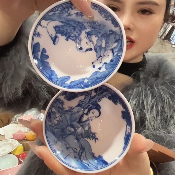 陶其他景德镇高温瓷一对