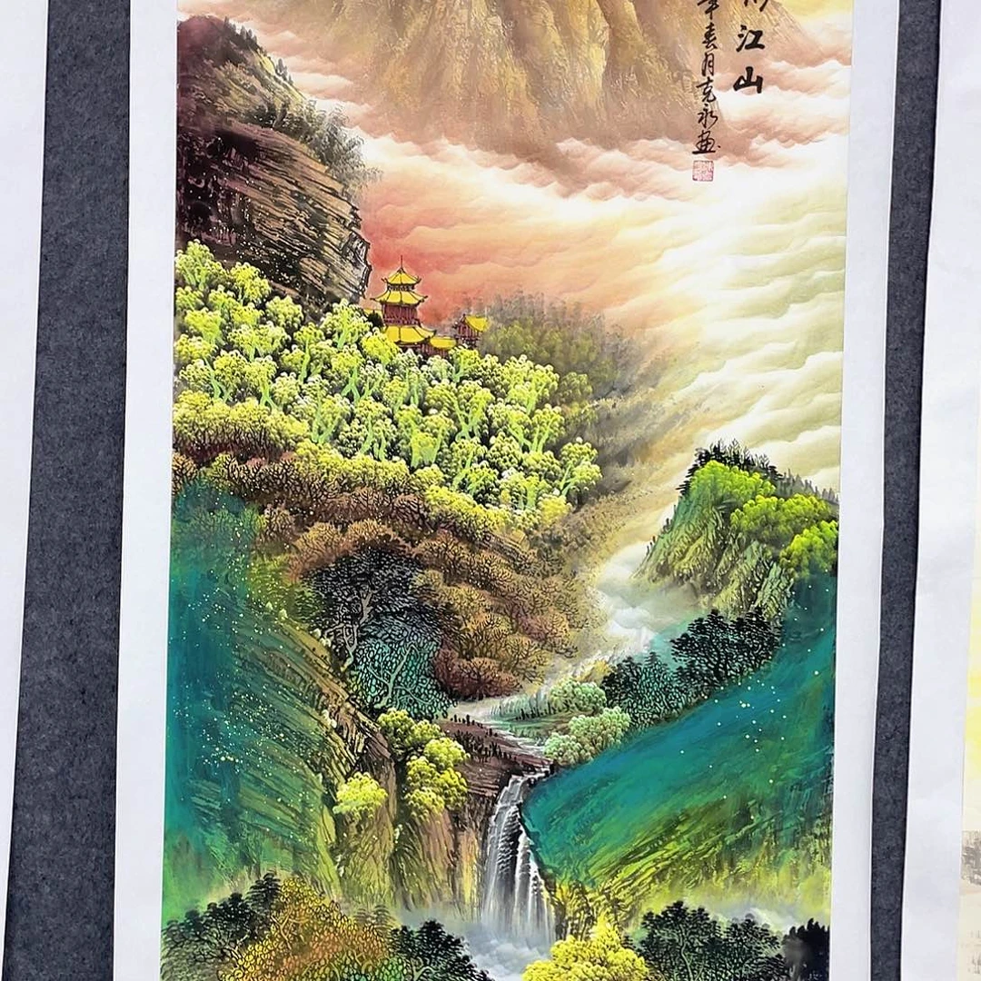 国画作品小姐姐放漏…