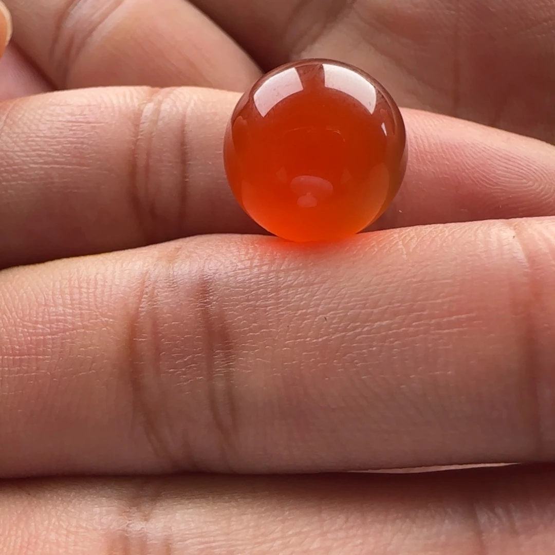 南红玛瑙圆珠12.4未镶嵌