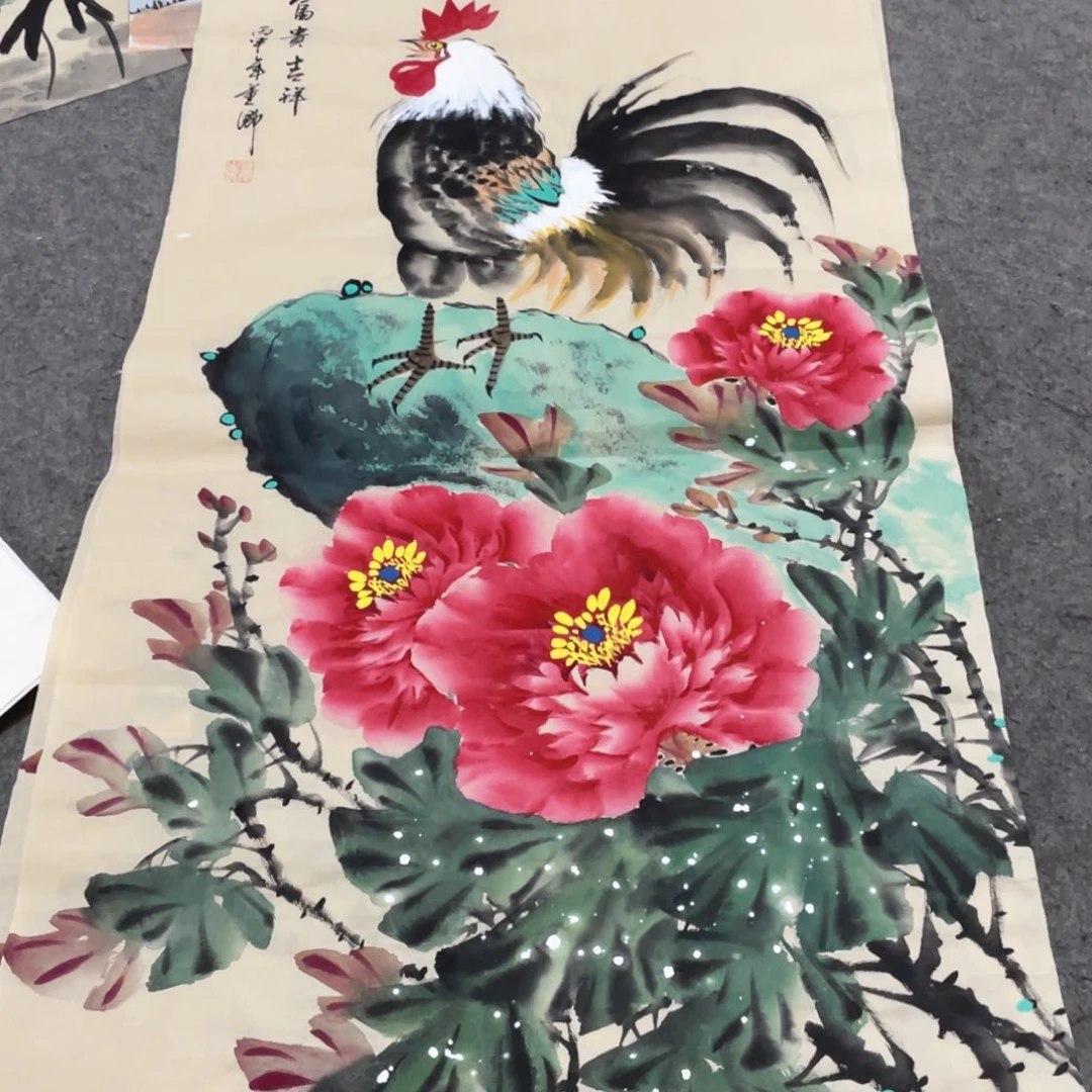 国画国画作品画心一张