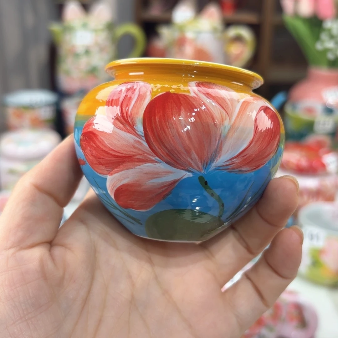 景德镇手绘高温釉下彩陶瓷茶具