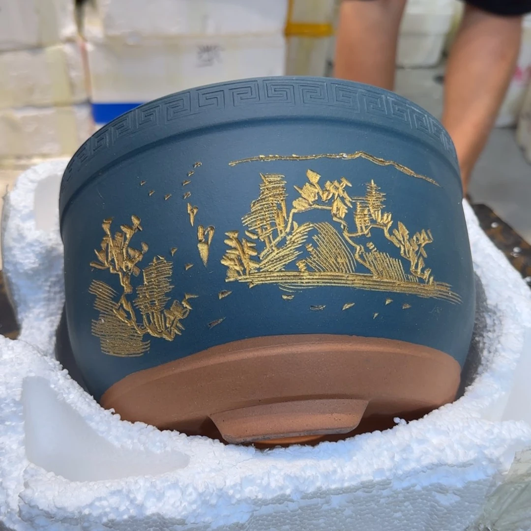 紫砂花盆口径25.15口径