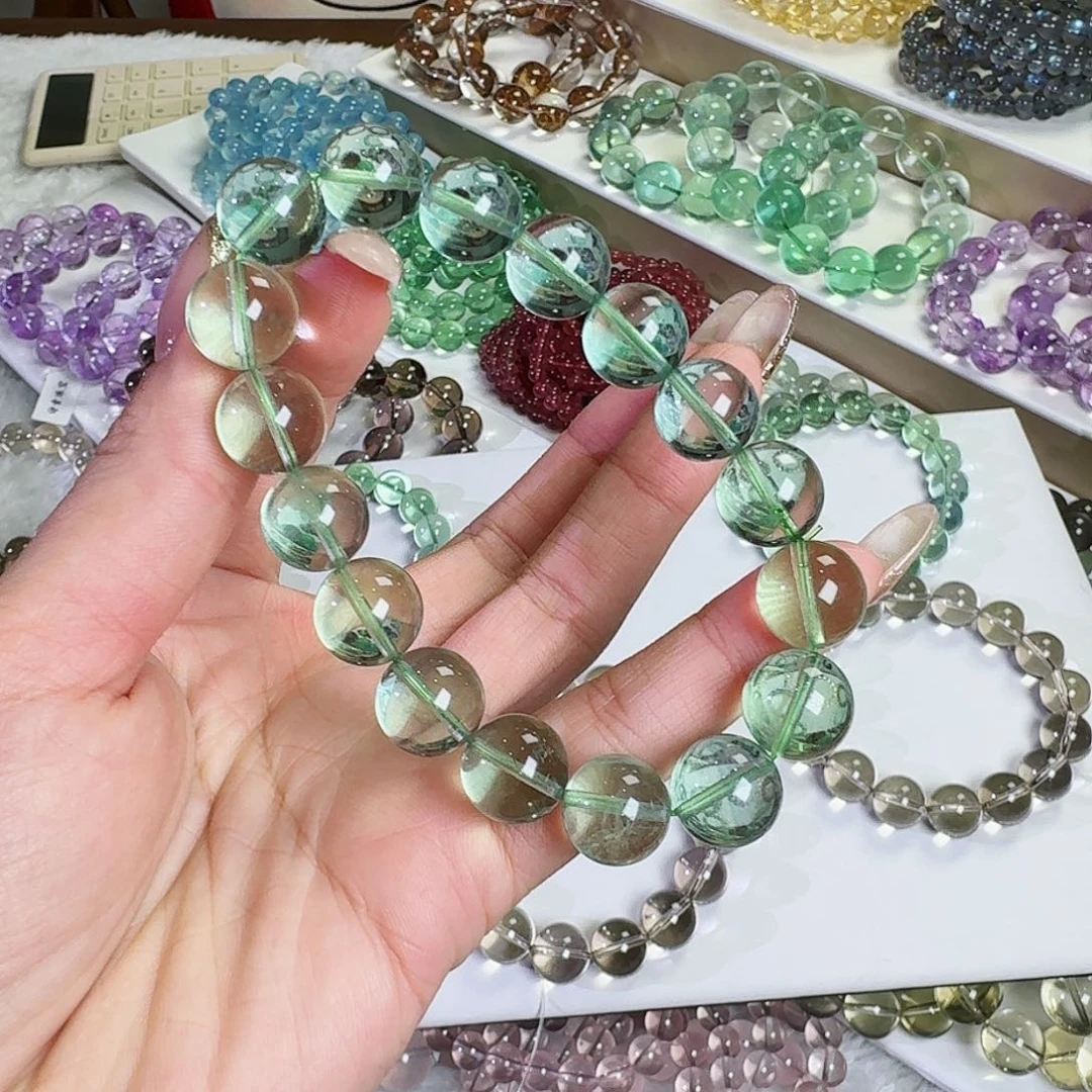 水晶手链未镶嵌绽*绿莹石11