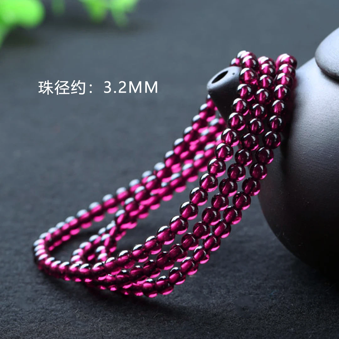 紫牙乌石榴石紫红色玻璃体冰透时尚精美简约