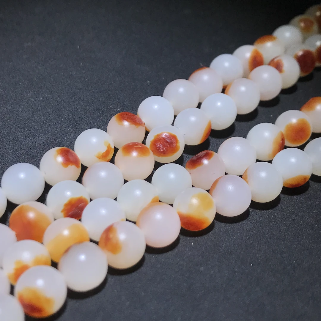 卡8新疆和田玉项链108粒