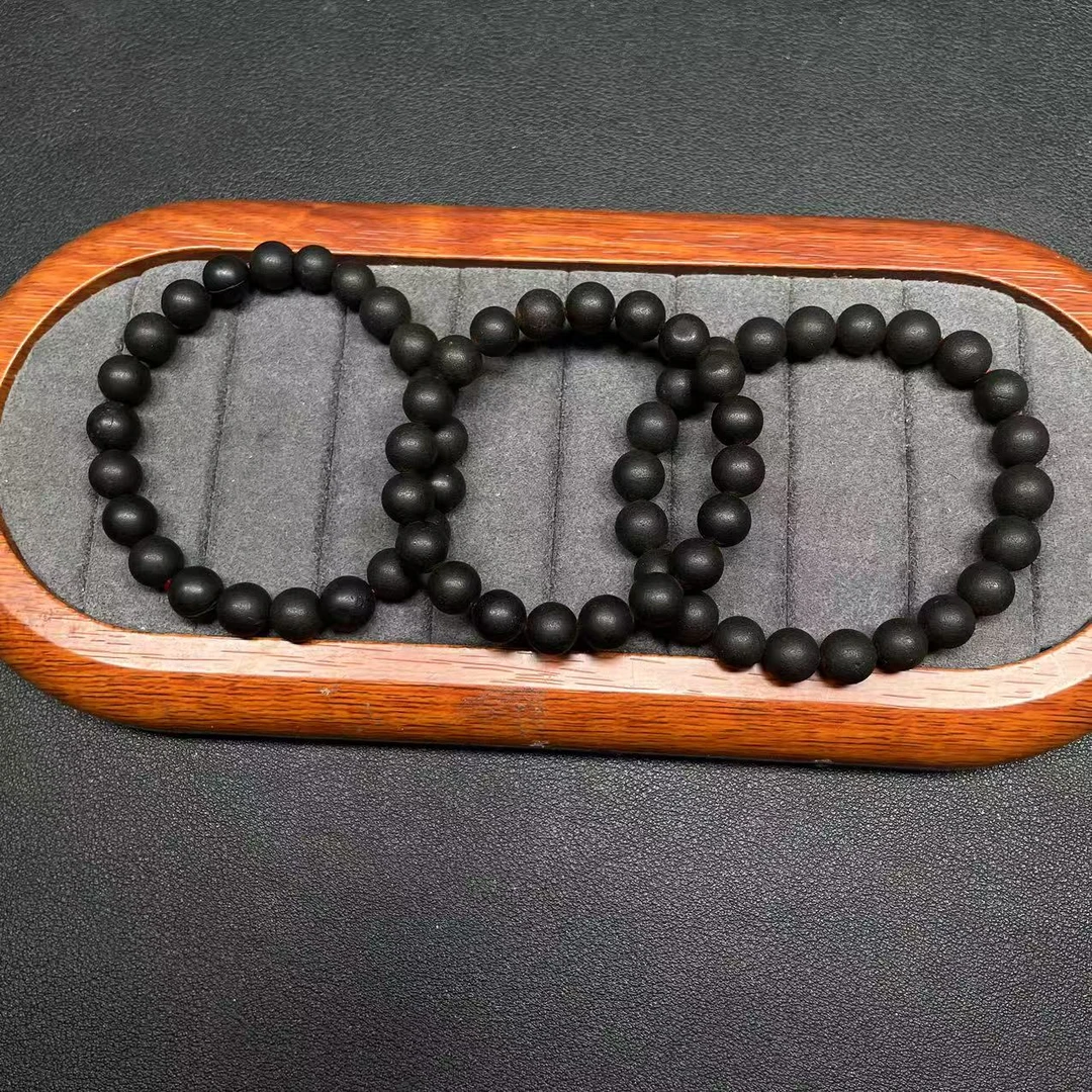 【胖】黑翼翁珀手串多样性发其一@k