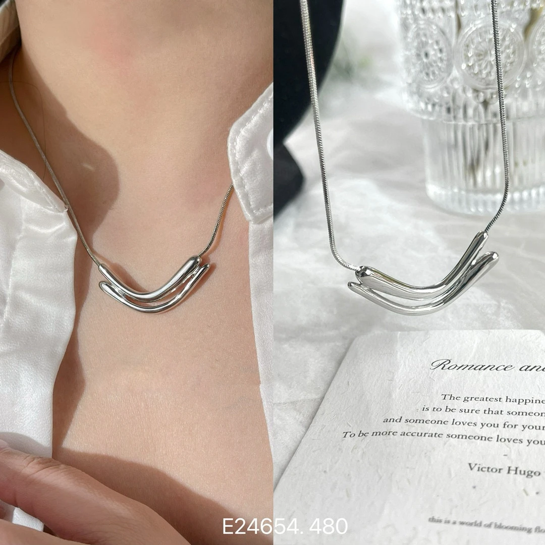 铜合金项链 轻奢简约风蛇骨冷淡风锁骨链24654