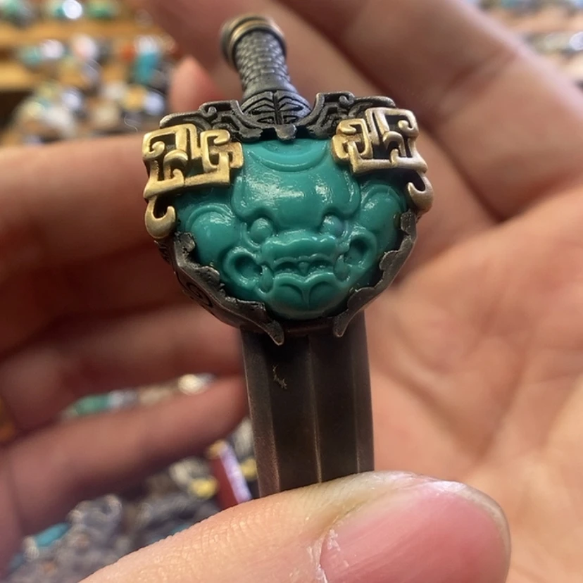 【闪购商品】绿松石手镯银S925镶嵌小*花