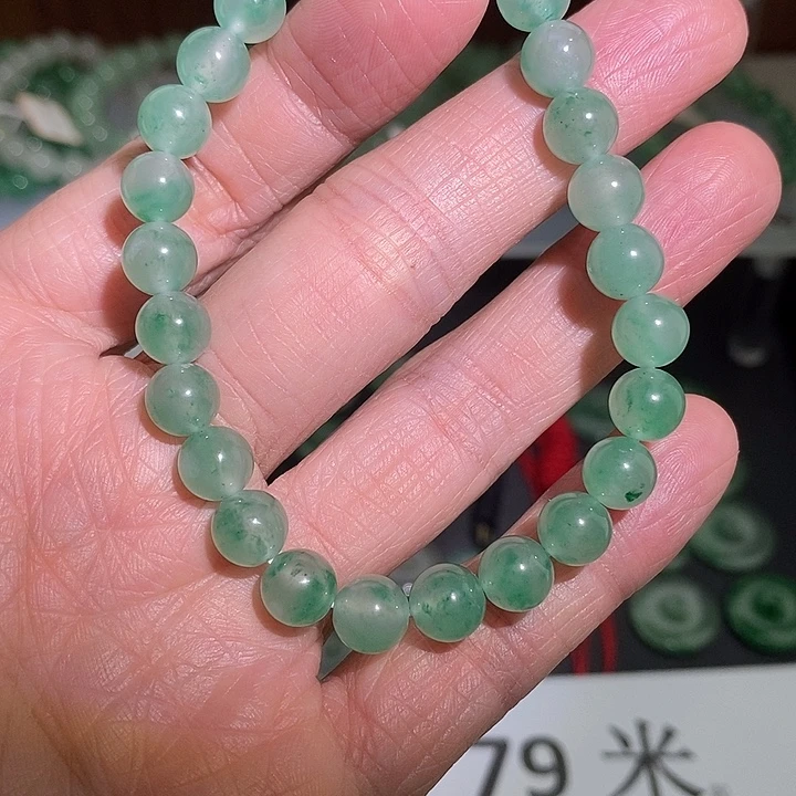 石英质玉未镶嵌手链卡7.5+