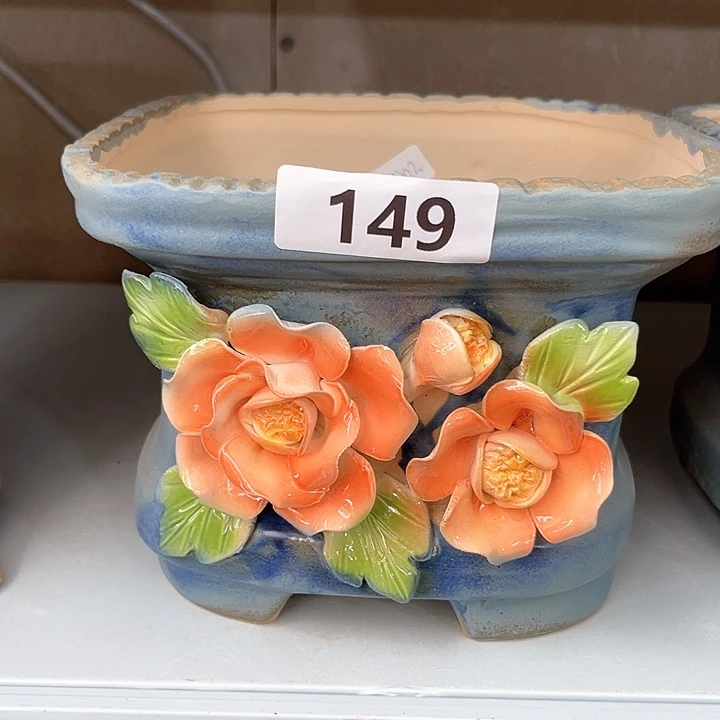 紫砂花盆粗陶材质多肉花盆