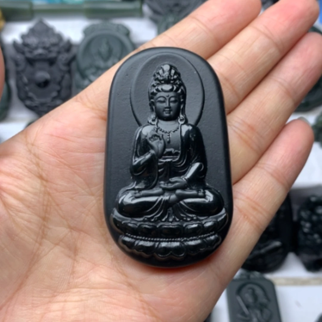 【闪购商品】颈饰未镶嵌和田玉双面雕刻