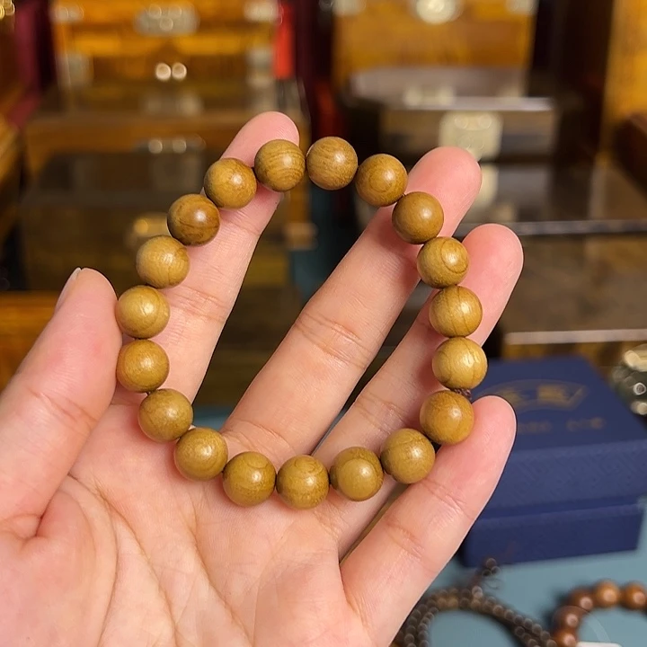 金丝楠金丝楠木小叶桢楠枯木料手串1.0cm带礼盒