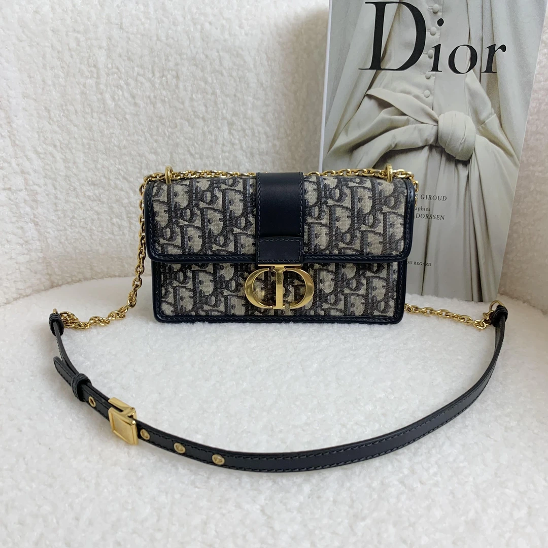 99新 DIOR/迪奥 壹臻/老花链条款蒙田30 小号/54640170